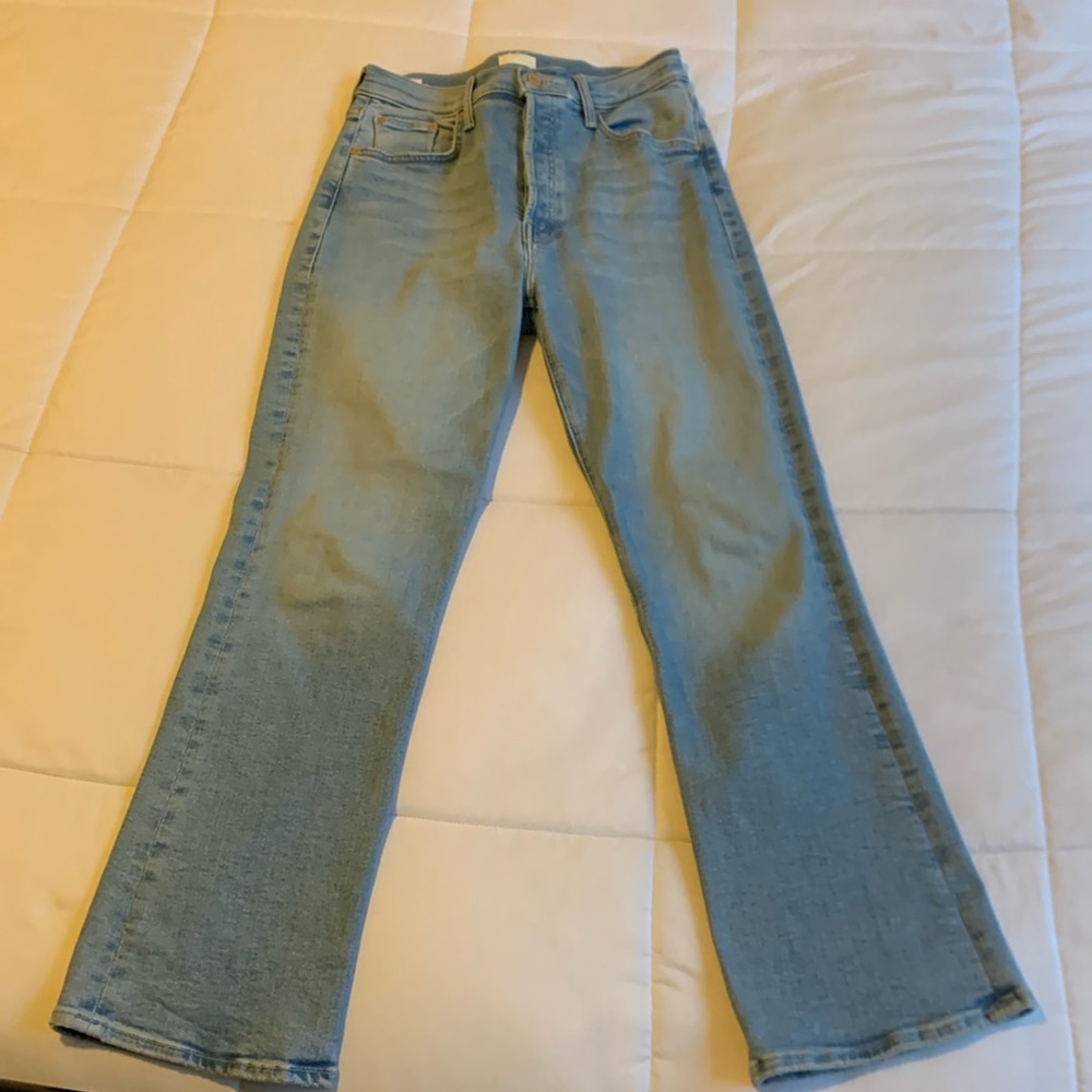 Mother The Tripper Jeans in Cat Daddy Light Wash Size 28